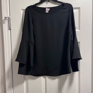 Chicos Elegant Black Women's Top with wide sleeve! Size 0/4-6